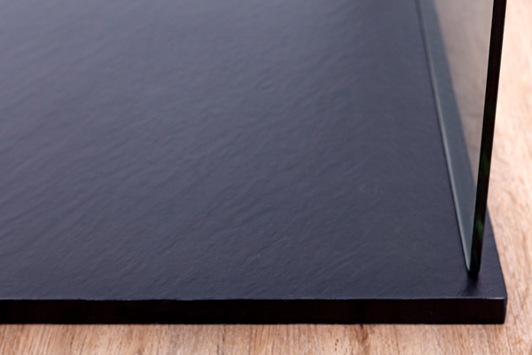 Receveur de douche Moby SMC noir mat aspect ardoise 160x90cm