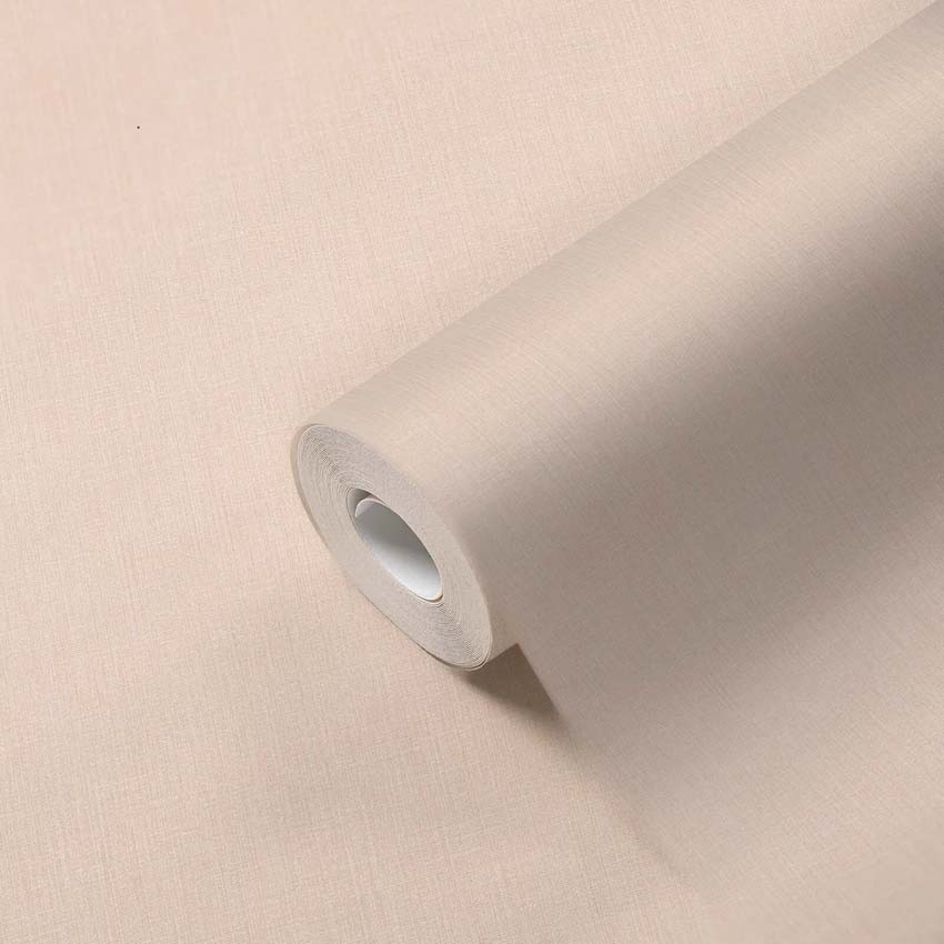 Vinyl op vliesbehang uni beige 0,53x10,05m