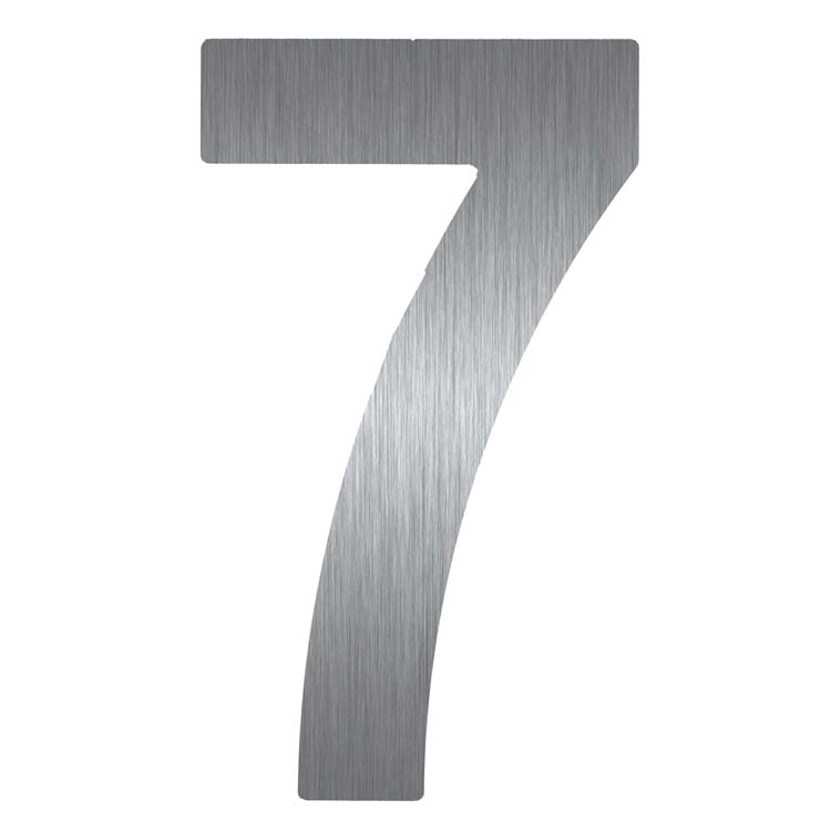 Numéro de maison plat 7 inox plus