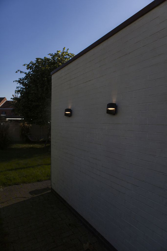 Applique murale extérieur - noir - H14cm - LED - 1x8,5W - 3000K - IP54