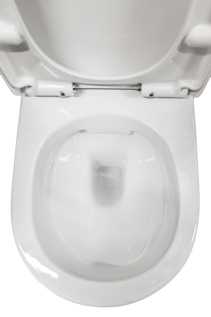 Hangtoilet Gary rimless wit verkort
