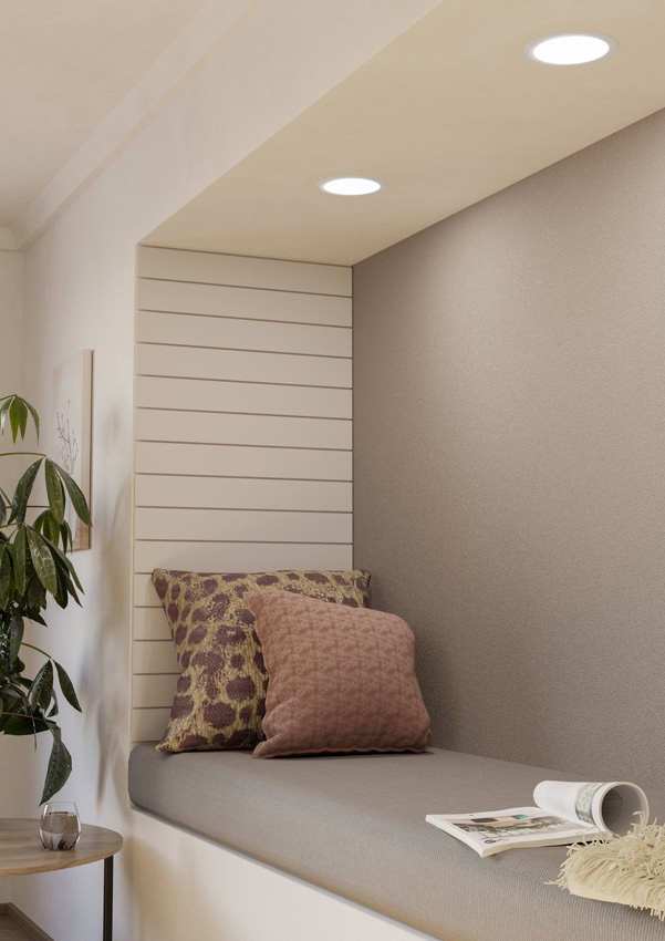 Inbouwspot - wit - Ø16,6cm - LED - 1x12W - 4000K