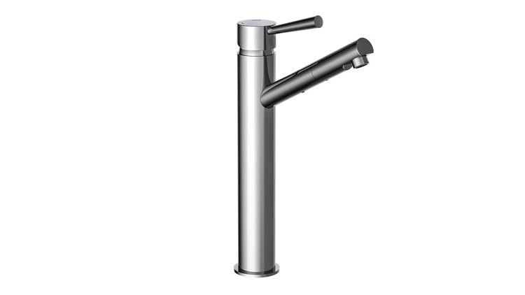 Wastafelkraan Charlotte chroom verhoogd