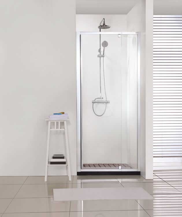 Porte de douche tournante Urian chrome 112-122x200cm
