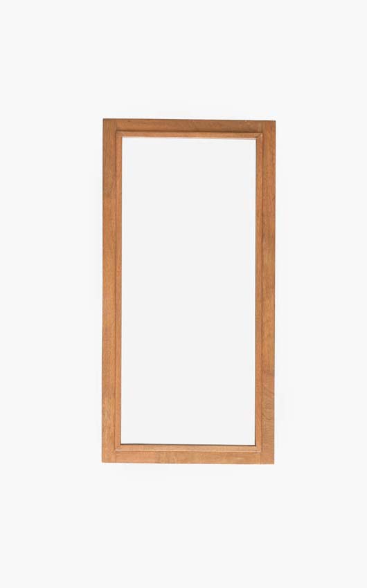 Vast raam hout Meranti Trae 46mm naturel maatwerk