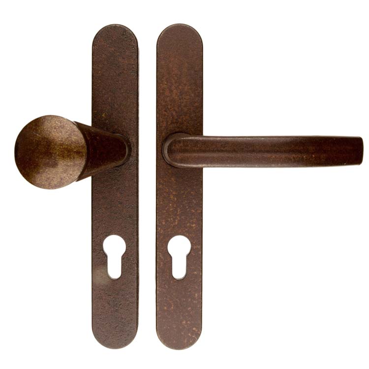 Quincaillerie de sécurité pro poignée+top rouille 72mm