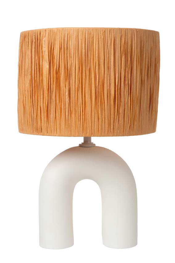 Lucide RONDA - Lampe de table - 1xE27 - Blanc