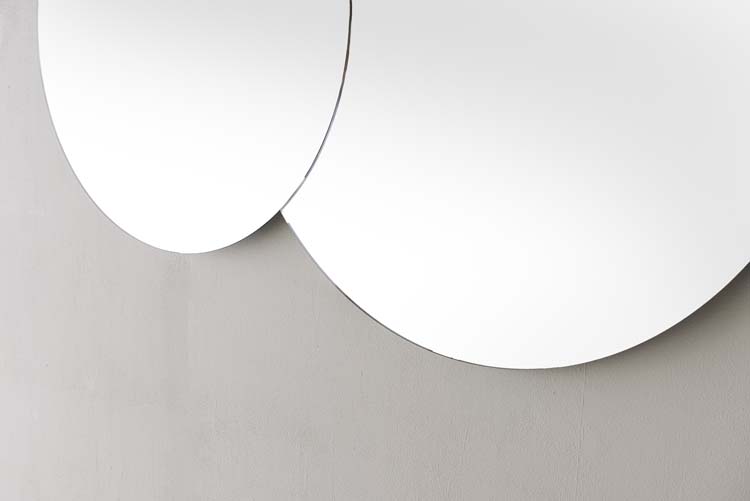 Spiegel Cloud rond LED + anti-condens Ø60+Ø80cm