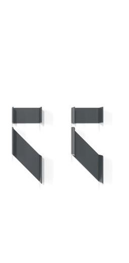 Kit de parecloses clôture Havana aluminium anthracite