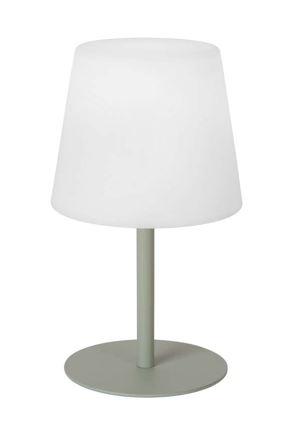 Lucide TYON - Oplaadbare Tafellamp Binnen/Buiten - Accu/Batterij - LED Dimb. - IP65 - Groen