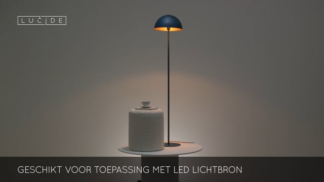 Lucide SIEMON - Lampadaire - Ø 35 cm - 1xE27 - Bleu