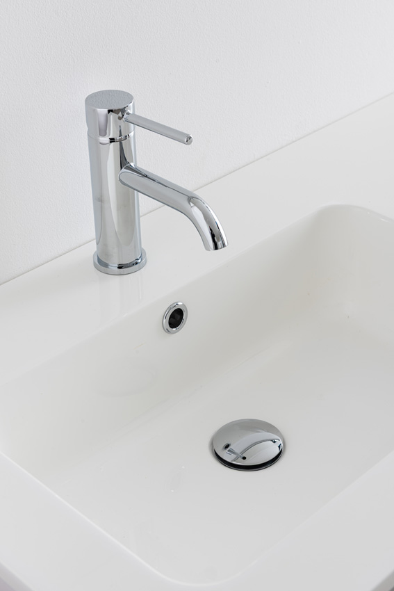 Meuble de salle de bain Bianca blanc mat suspendu avec lavabo simple blanc brillant 120,5cm