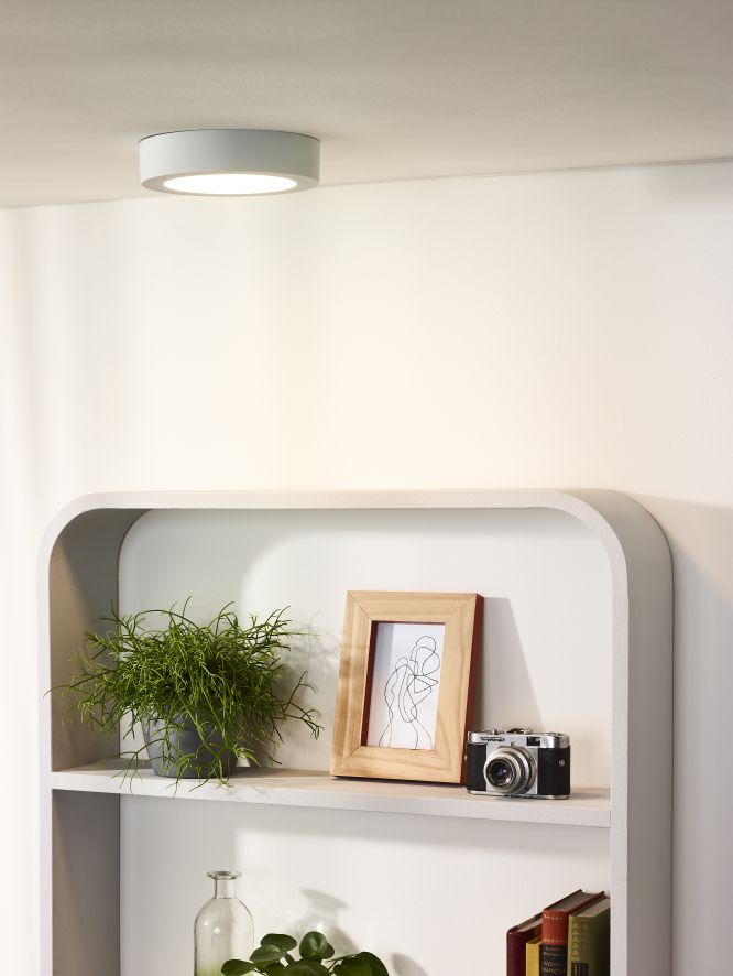 Plafondlamp - wit - rond - dimbaar - Ø17,5cm - LED - 11W - IP44