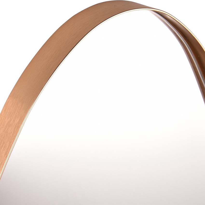 Spiegel Tiemen ellips goud 50x35cm