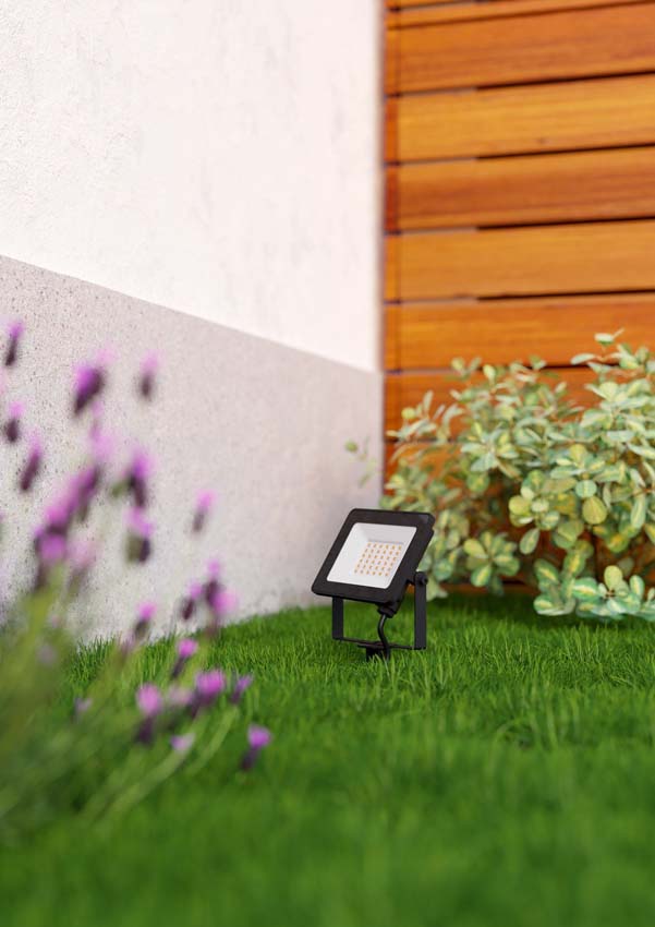 Projecteur LED - Noir - 145x100x25mm - LED - 1x30W - 4000K - IP65