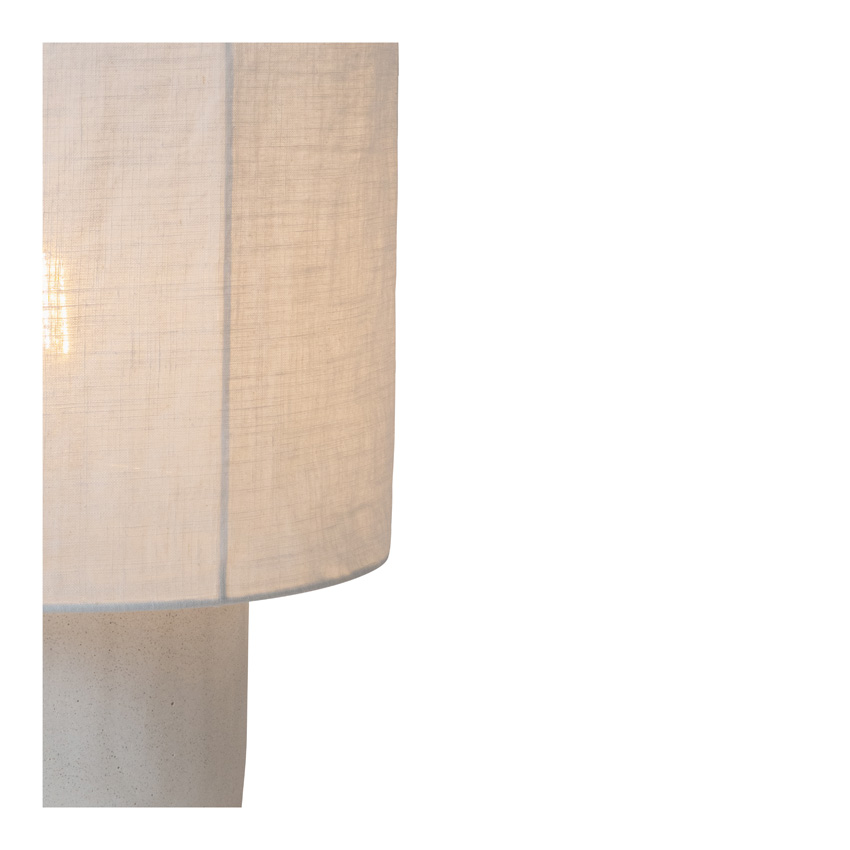 Lucide Essential Tissaja - Tafellamp - Ø20cm - 1xE14 - Wit