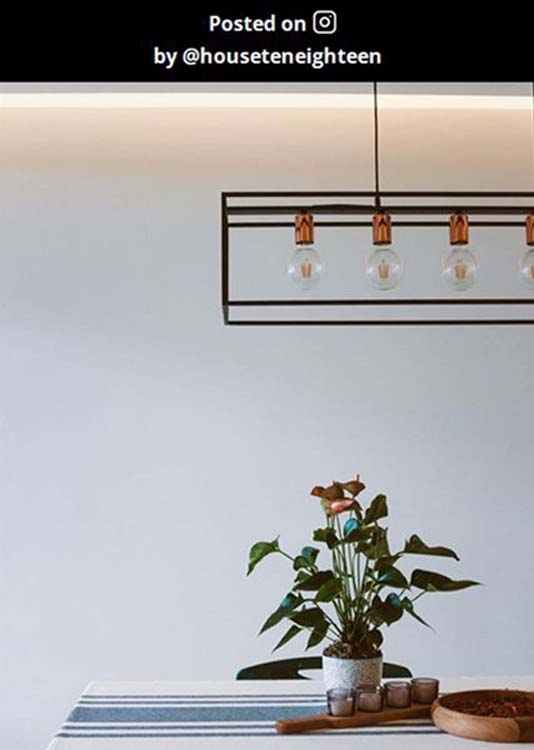 Suspension - noir - 5xE27 - rectangulaire