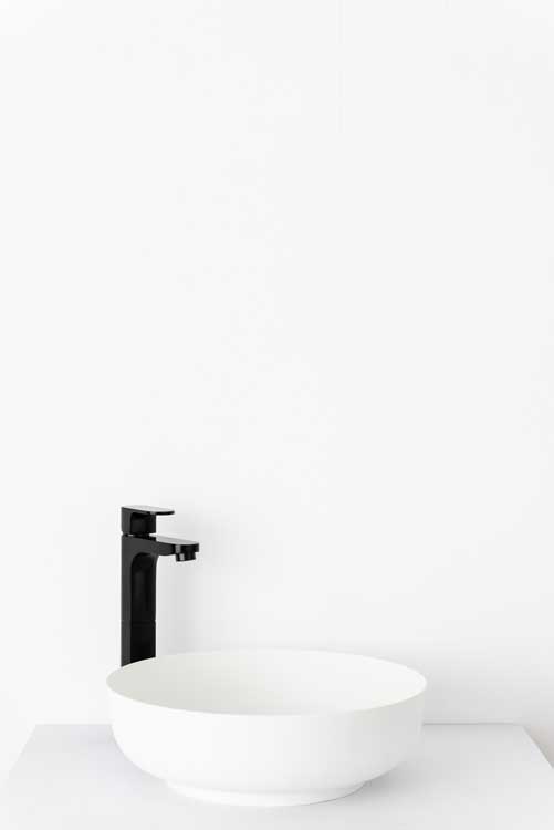 Opbouwkom Ferreira mat wit 40cm