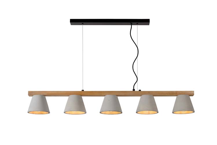 Lucide POSSIO - Hanglamp - E14 - Taupe