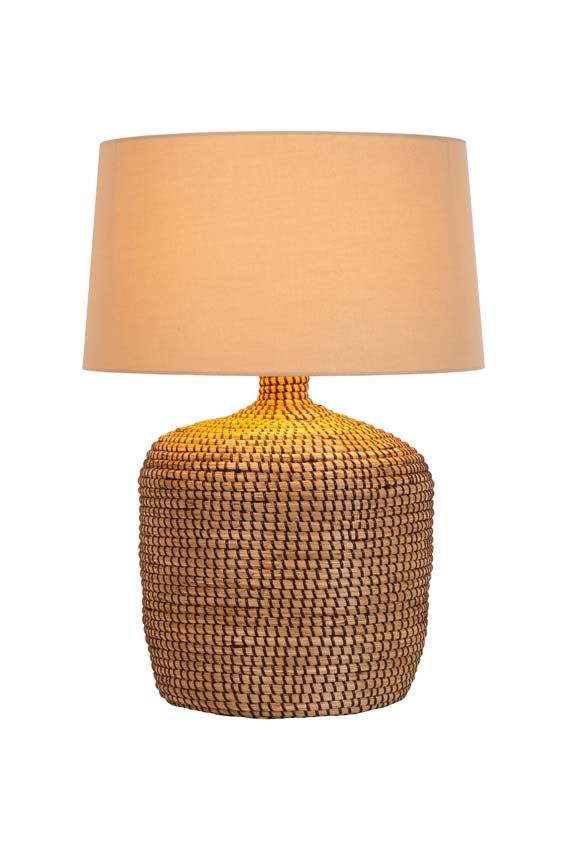 AMBALA - Lampe de table - 1xE27 - Naturel