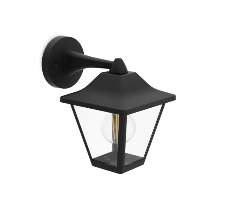 Wandlamp buiten - zwart - 20x23x26cm - E27 - 1x25W - IP44