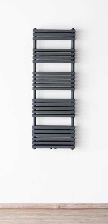 Handdoekradiator Dania dubbel 141x50cm grijs 1391Watt