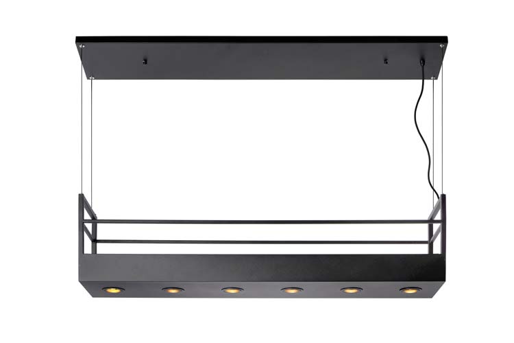 Suspension - noir - 110x22x160cm - 6xGU10 - 35W