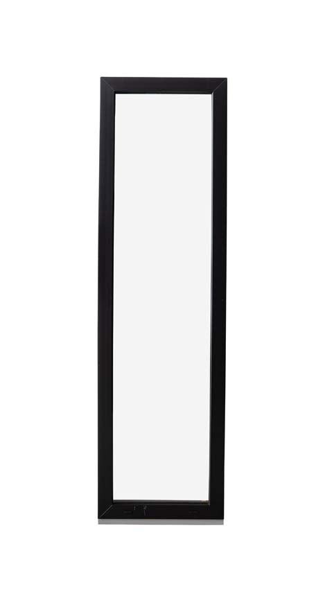 Vast raam pvc Deceuninck Elegant Infinity zwart/zw B600xH2100 mm