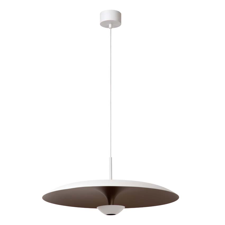 Lucide Premium Kenneth - Hanglamp - Ø60cm - LED Dimbaar - 1x16W 2700K - Wit