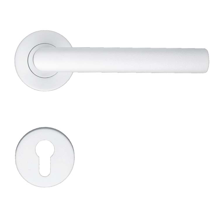 Deurkruk belluno 19mm wit cilinderrozet