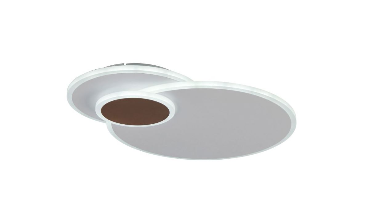 Plafonnier - blanc - 48x38cm - dimmable - LED - 27W - 2700-6500K - télécommande