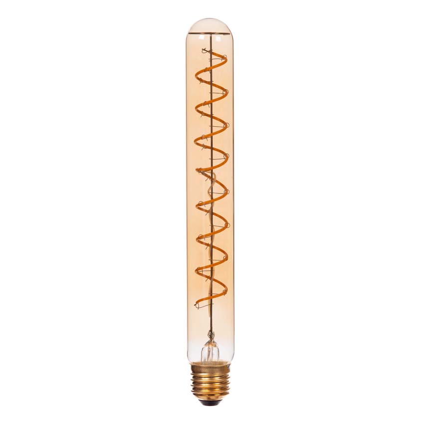 Lucide T32 - Ampoule filament - H25cm - LED 3 niveaux dimmable (Mémoire) - E27 - 1x4,9W 2200K - Ambré