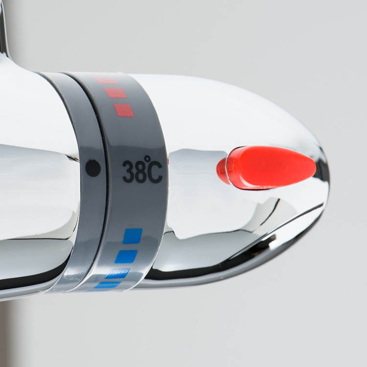 Douchekraan Stevie thermostatisch chroom