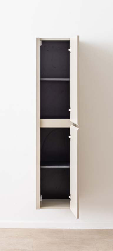 Kolomkast Amelia rookgrijs hangend 170x40x35cm