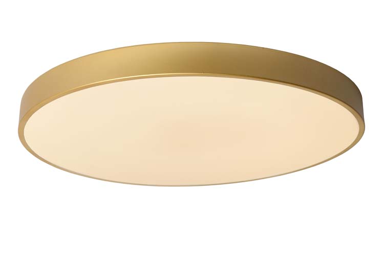 Plafonnière - Ø 60 cm - LED Dimb. - 1x60W 2700K - 3 StepDim - Mat Goud / Messing