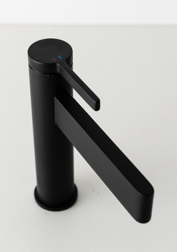 Robinet de lavabo Madera noir mat