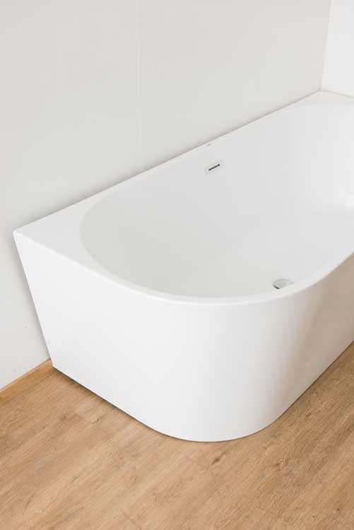 Baignoire d'angle Bottega blanc brillant droite 180x80cm