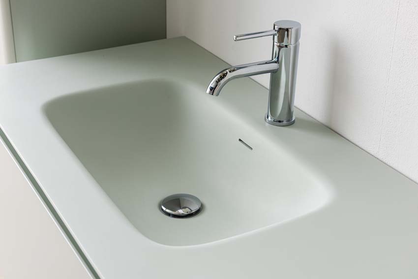 Badkamermeubel Austin cyaan met enkele wastafel mat 90cm