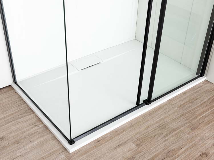 Receveur de douche Myo SMC blanc mat aspect ardoise 140x90cm