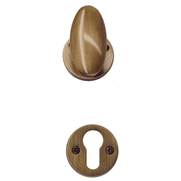 Poignée de porte pro lecce modèle vieux bronze rosace cylindre