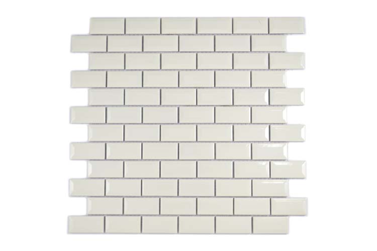 Mozaïek Metro Ivoor glanzend 30x30cm