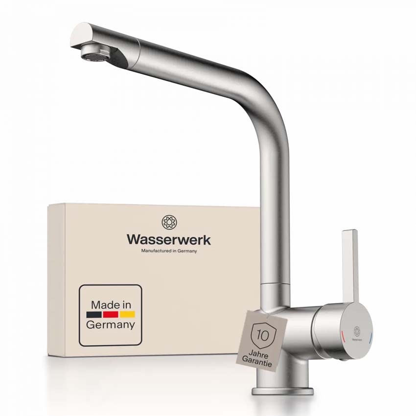 Keukenkraan Wasserwerk WK 4 inox-look