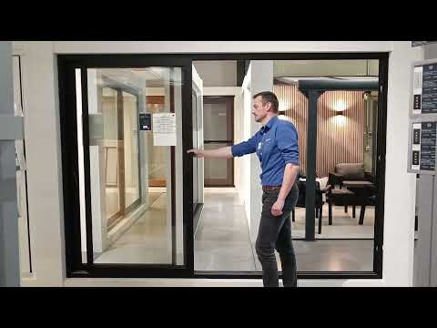 Fenêtre coulissante Alu R9005 noire 3000x2100mm