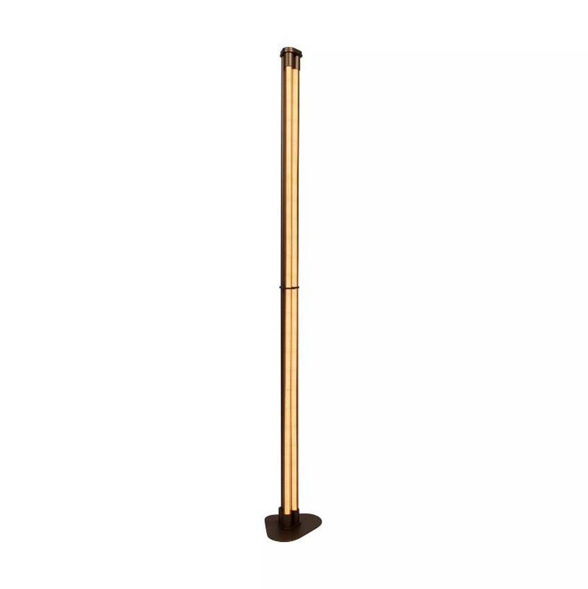 Lucide Vibes Janderin - Staande lamp - LED Dimbaar - CCT - 2x17W 2200K/3300K - Handbewegingssensor - Champagne