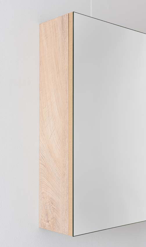 Armoire à glace Tibo/Tony chêne méditerranéen 90x70cm