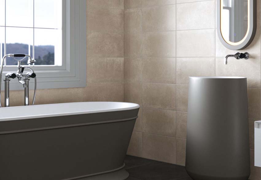 Faïence Athena beige 25 x 50 cm