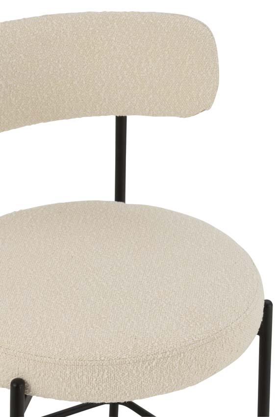 Chaise de bar Boucle blanc