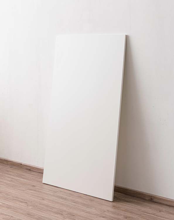 Paroi arrière pour îlot de cuisine Plenti blanc 150cm