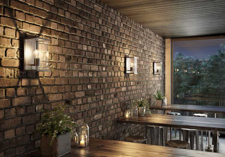 Wandlamp buiten - antraciet - E27 - IP54 - vierkant