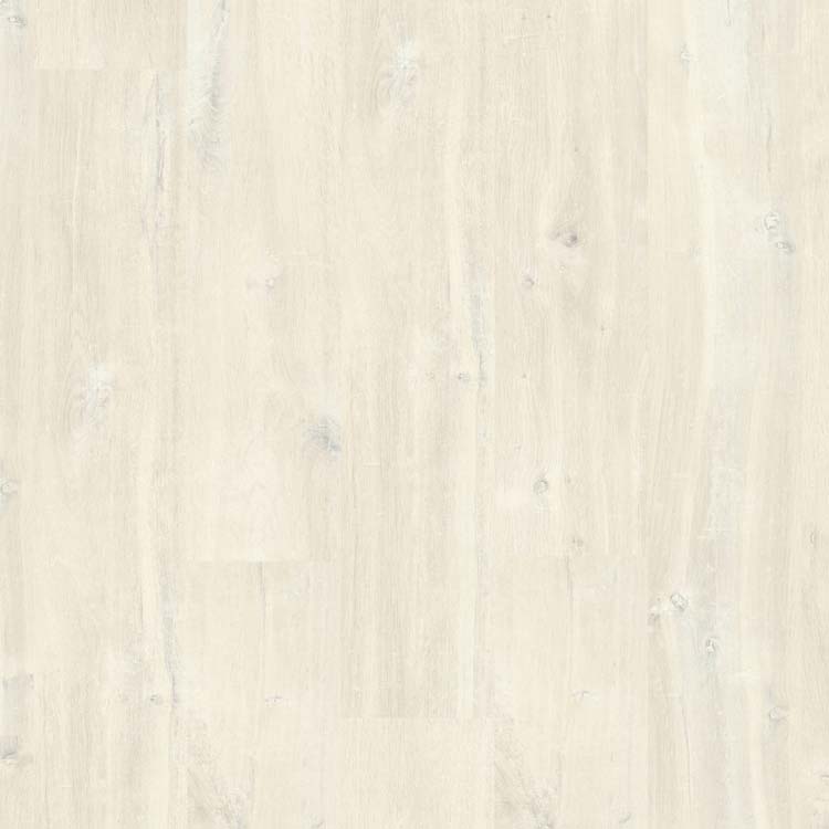 Stratifié Quick-Step Creo 7mm chêne Charlotte blanc 120x19cm